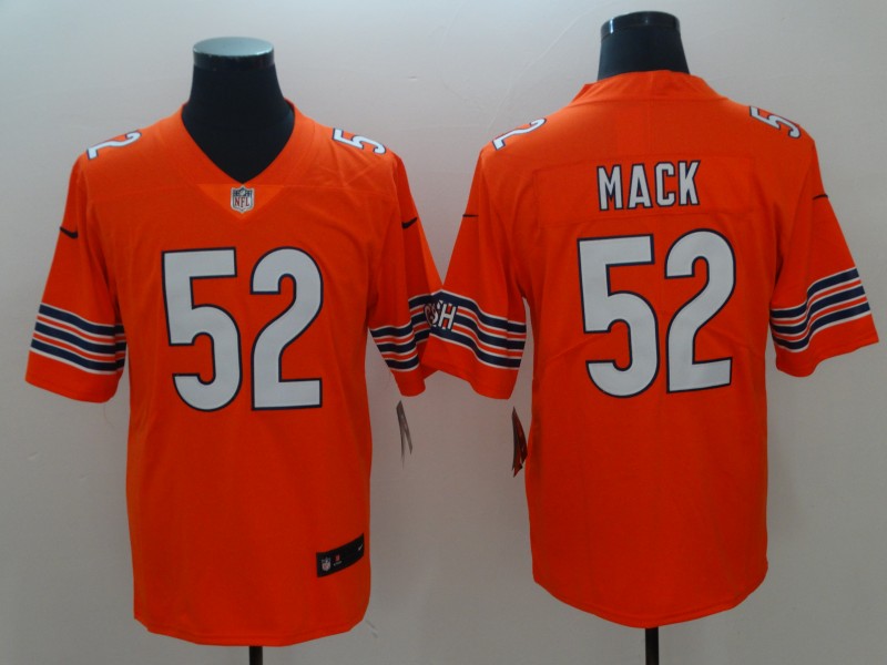 Men's Chicago Bears Khalil Mack #52 Orange Jersey